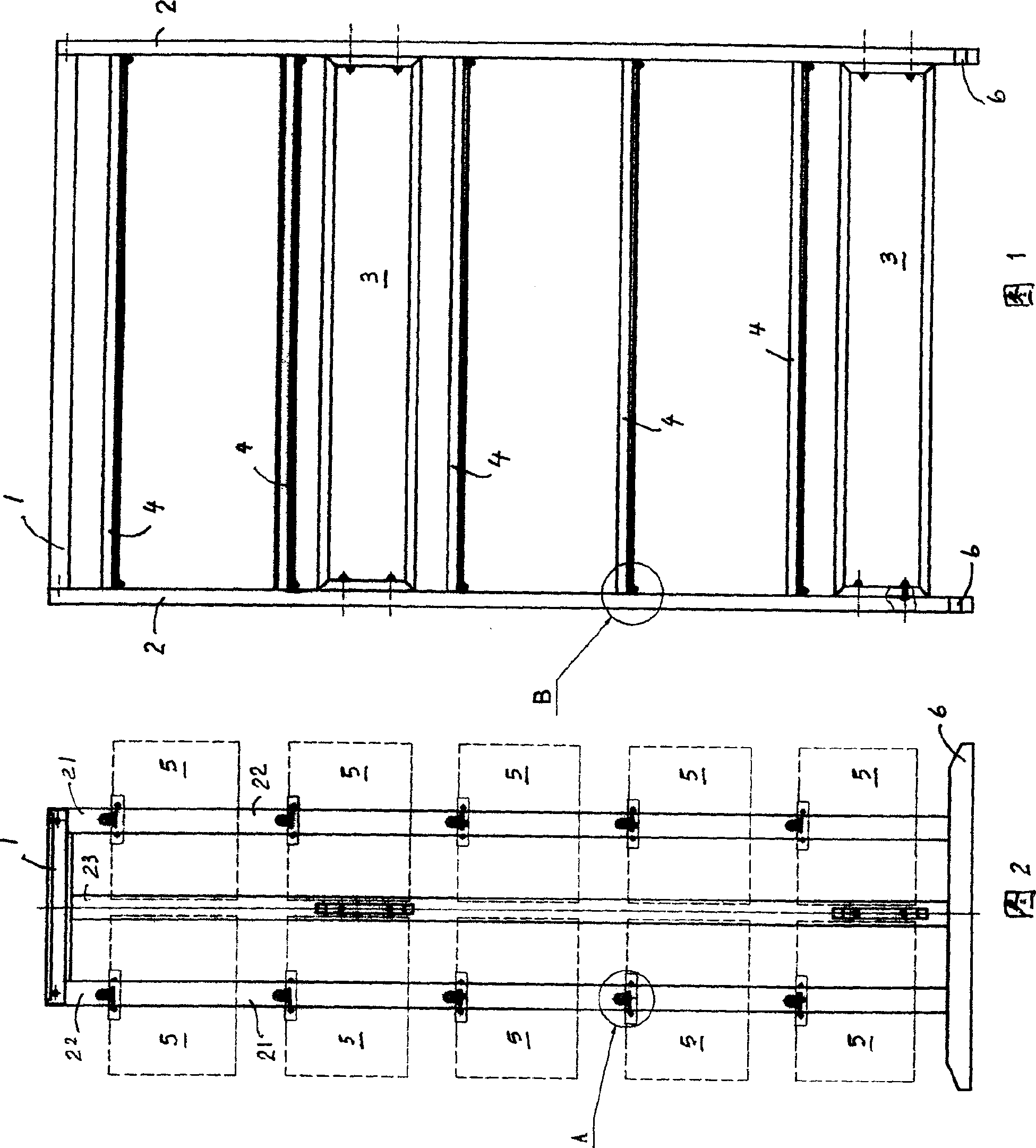 Suspended file shelf