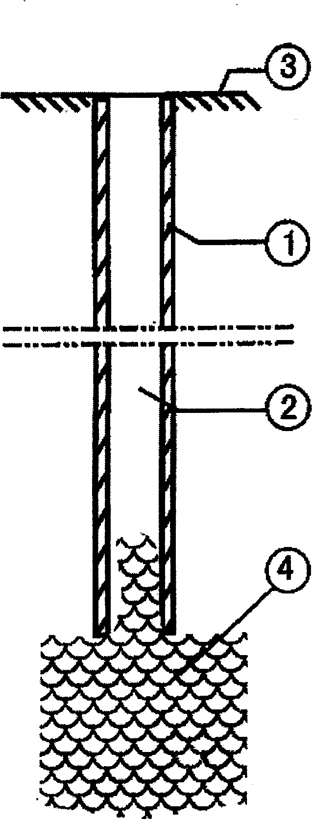 High-pressure rotary-jetting hollow bottom-expanding pile and making method thereof