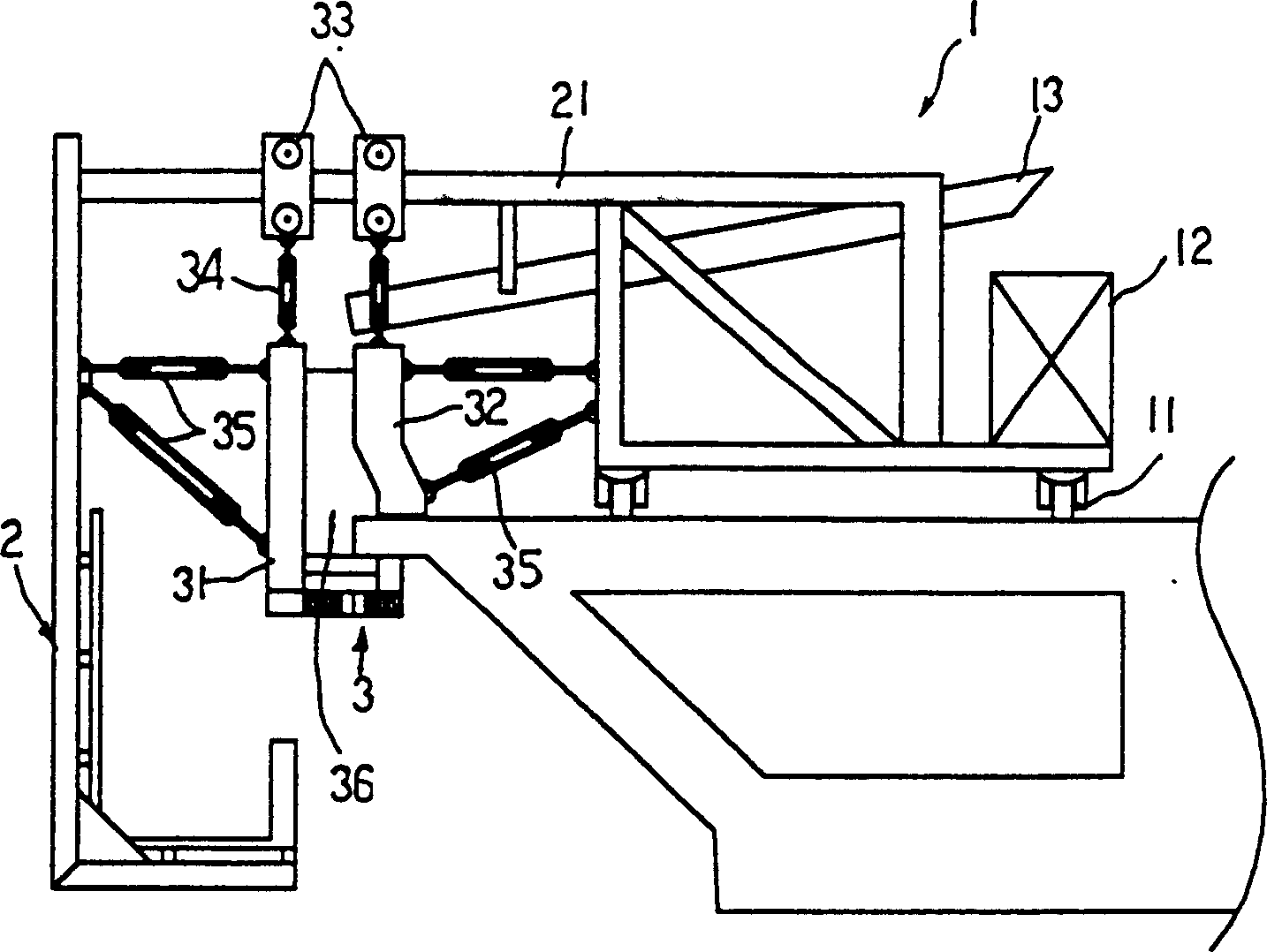 Semiautomatic propelling construction mechanism for bridge parapet