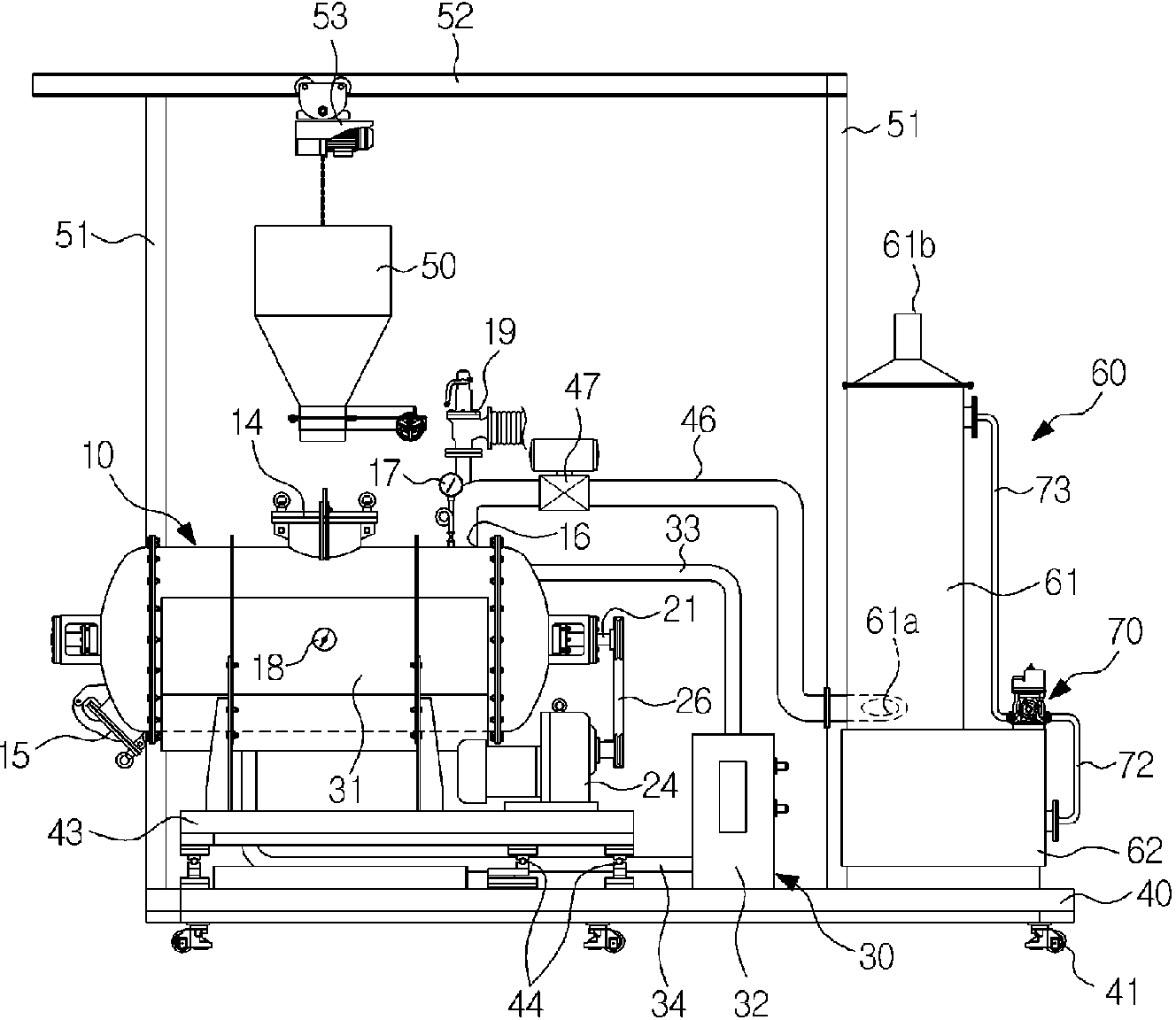 Apparatus and method for treating organic waste