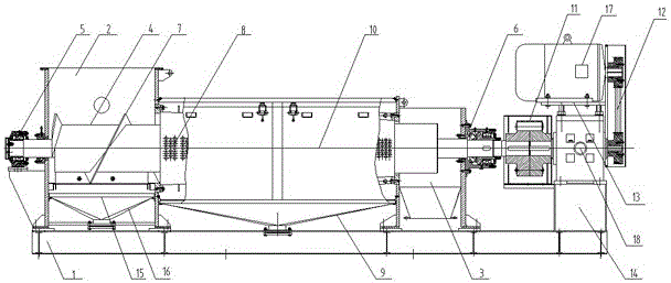 Single-rod spiral drying extruder