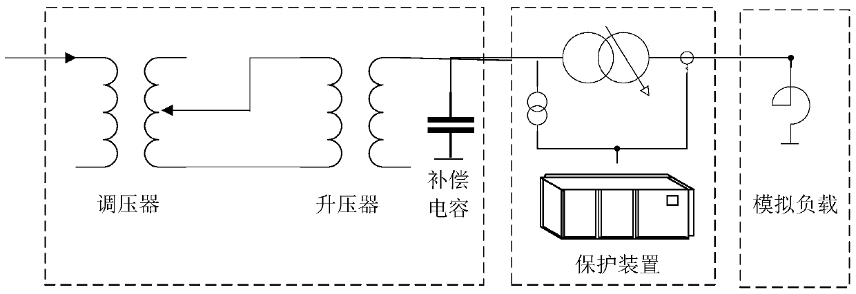 Current supply device, and power equipment vector testing device and system