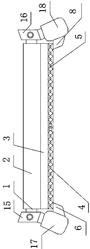 Vehicle front windshield frost protection and snow protection device