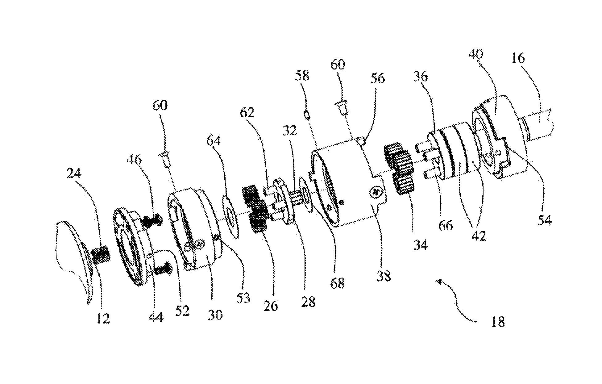 Electric cart with gear motor