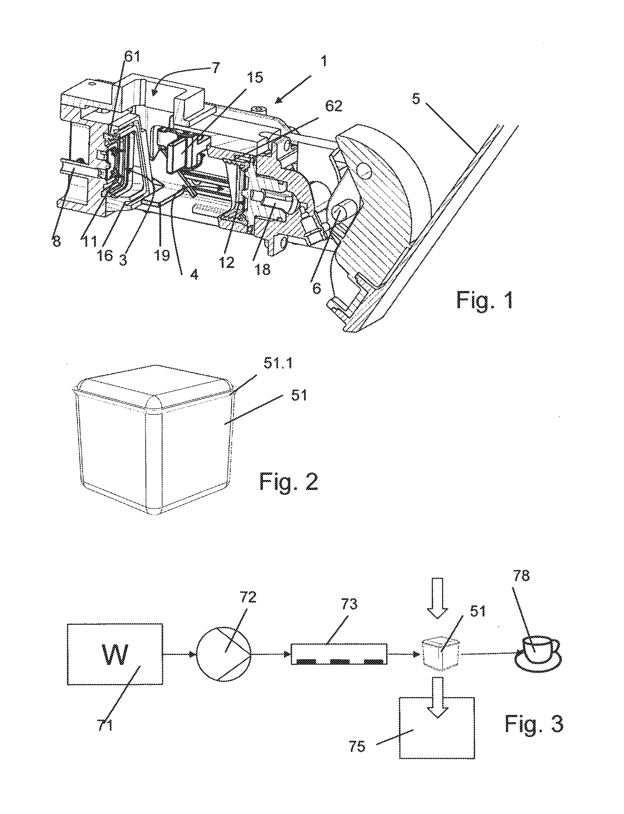 Extraction device and sealing system