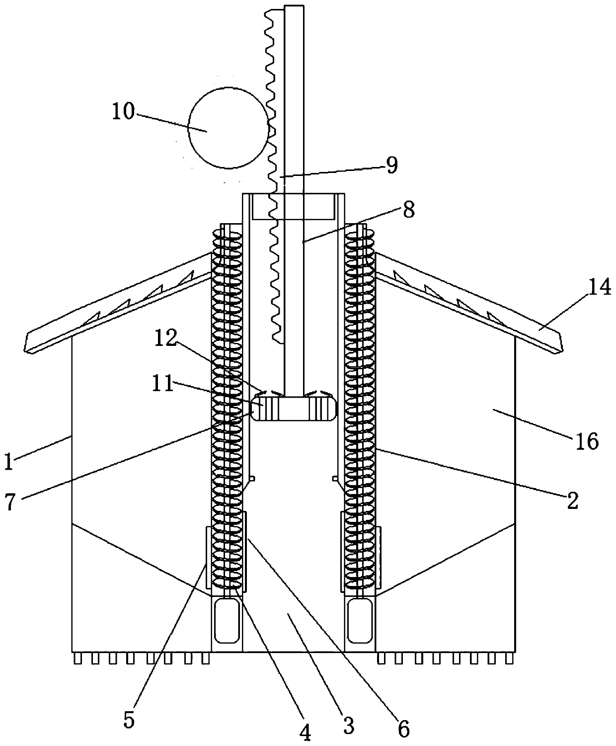 Small and medium-sized riverway upstream water-soil separation device