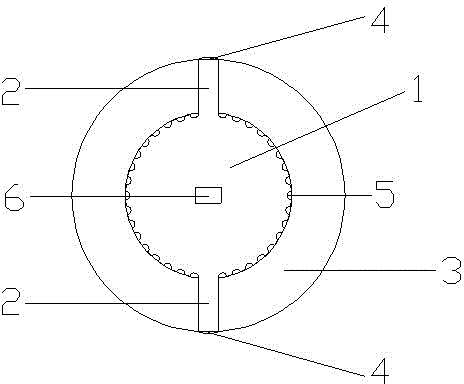 Magnetic ring partition winding piece