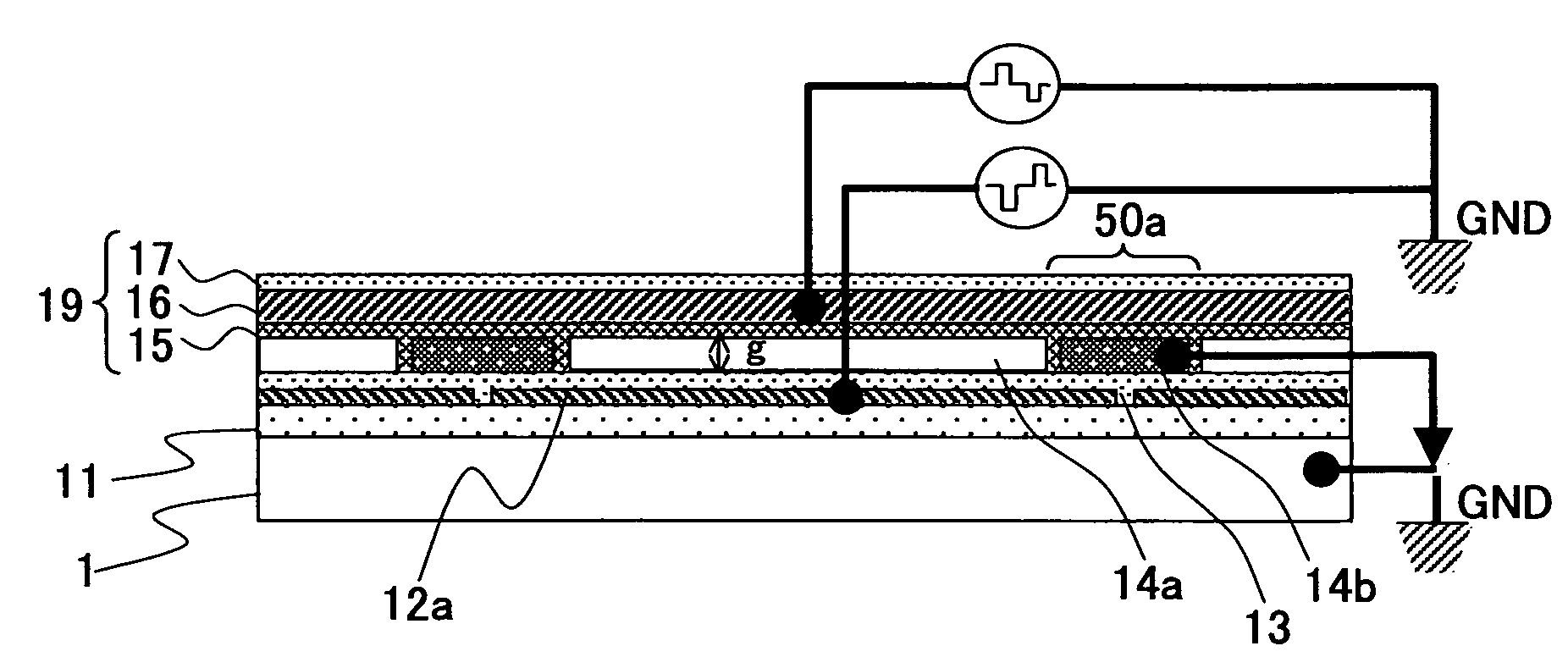 Electrostatic actuator formed by a semiconductor manufacturing process