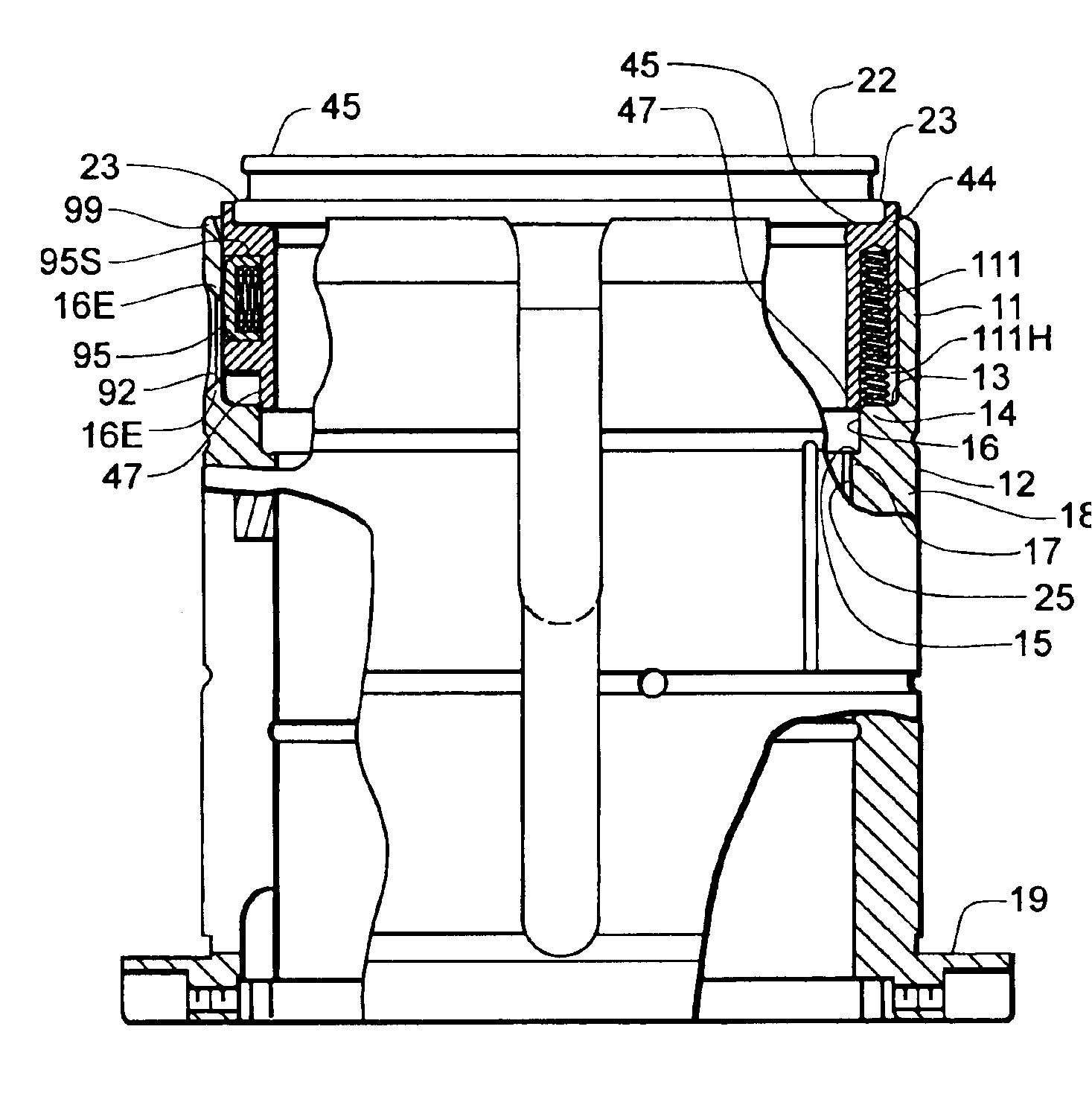 Stripper plate retention system