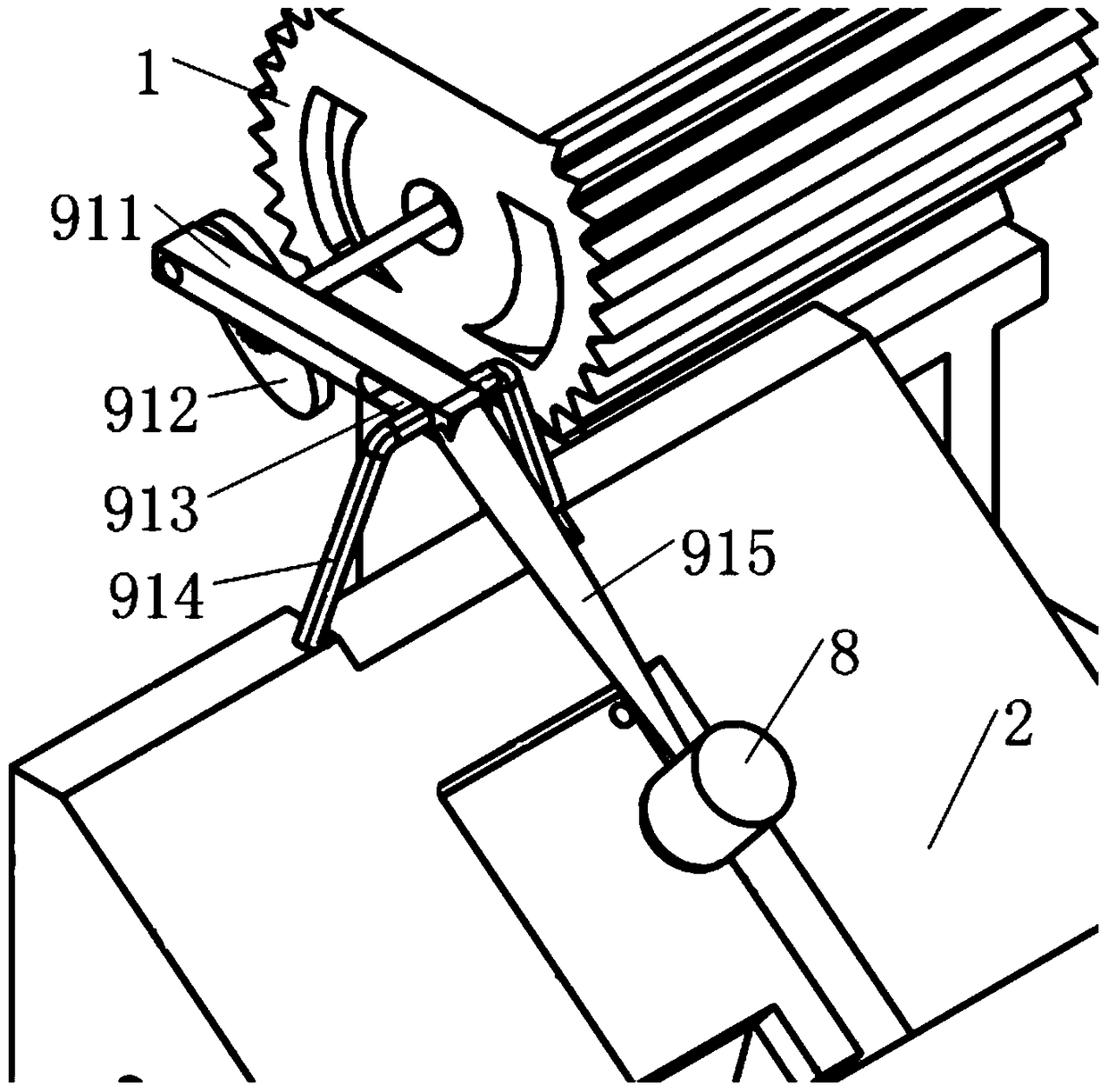 A workpiece surface cleaning device