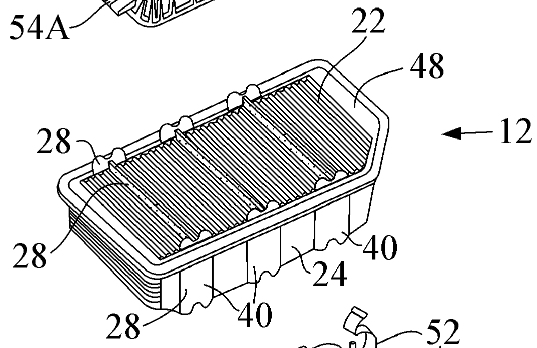 Air cleaner assembly and filter element providing improved dynamic wall stiffness