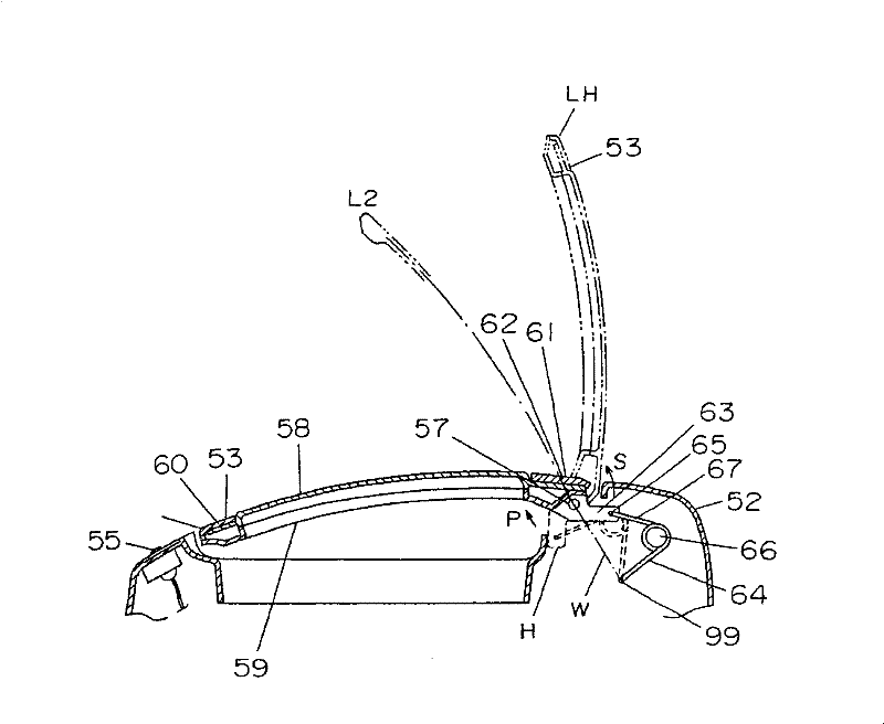 Washing machine cover structure