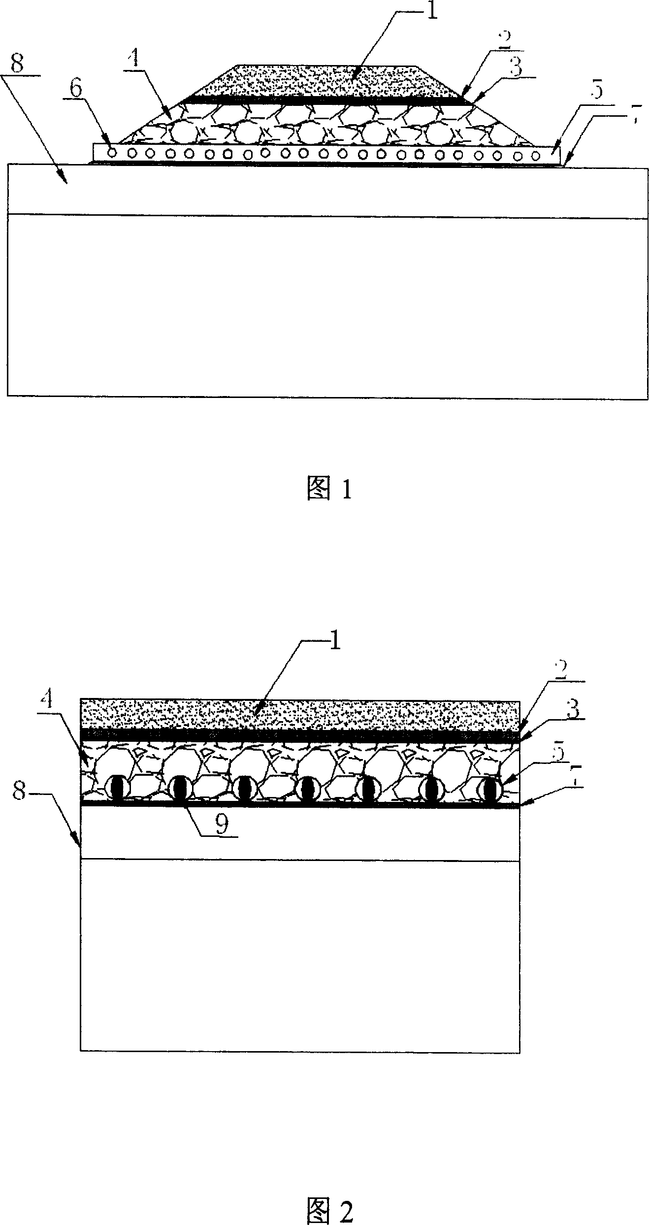 Reinforced ventilating heat-proof foundation