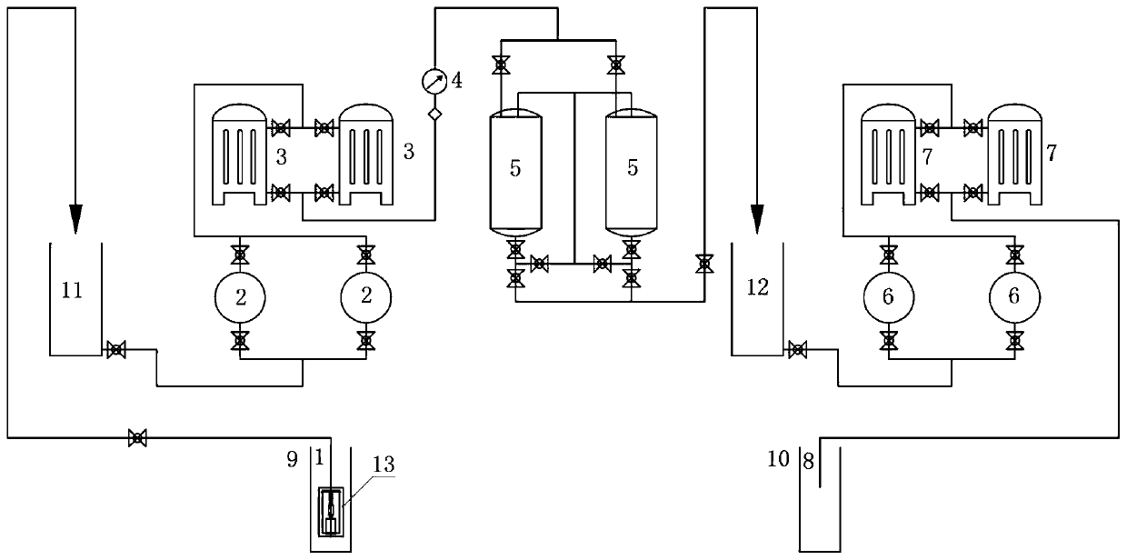 In-situ leaching uranium mining closed loop circulating pumping and injecting system and method