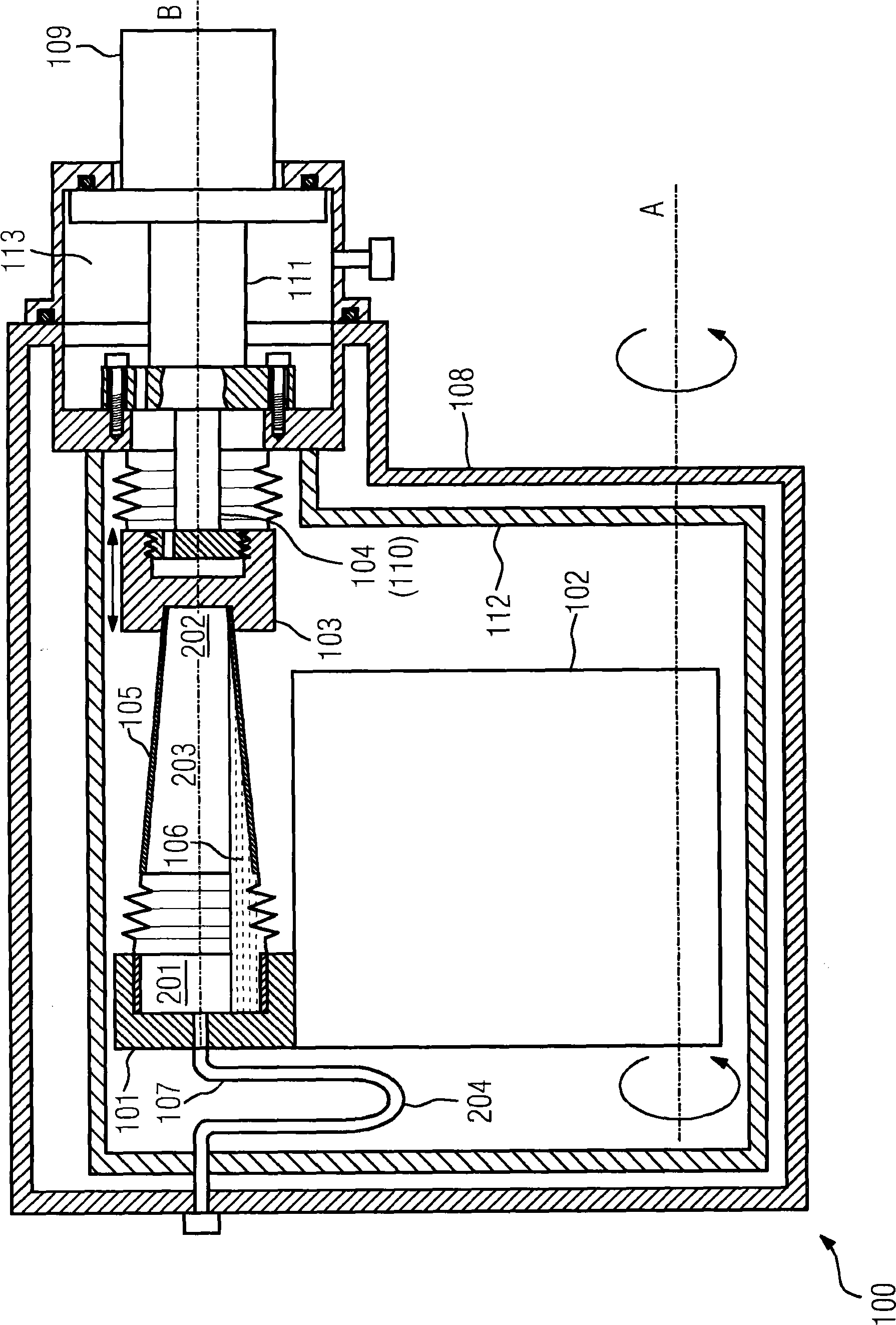 Refrigerating arrangement comprising a hot connection element and a cold connection element and a heat exchanger tube connected to the connection elements