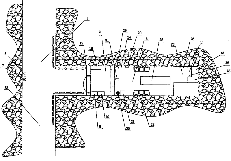 Fixed shelter with double-protection structure