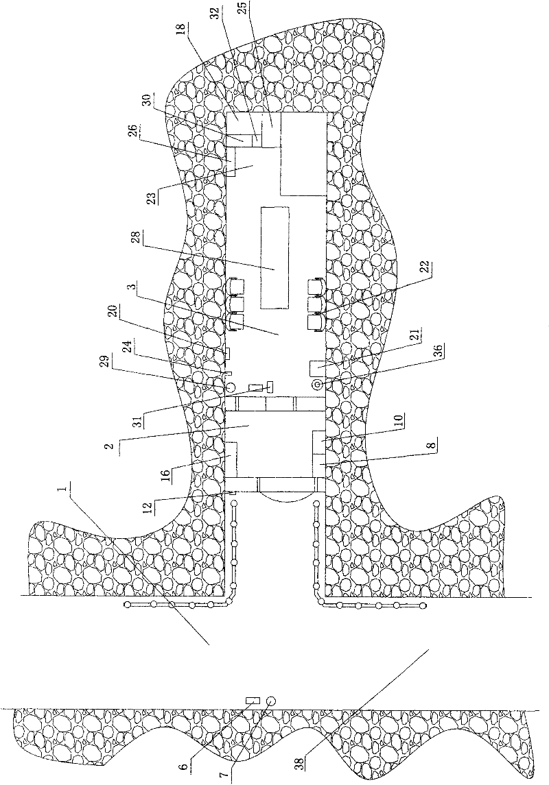 Fixed shelter with double-protection structure