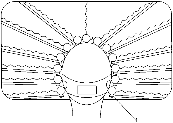 Massaging pillow system for acupuncture