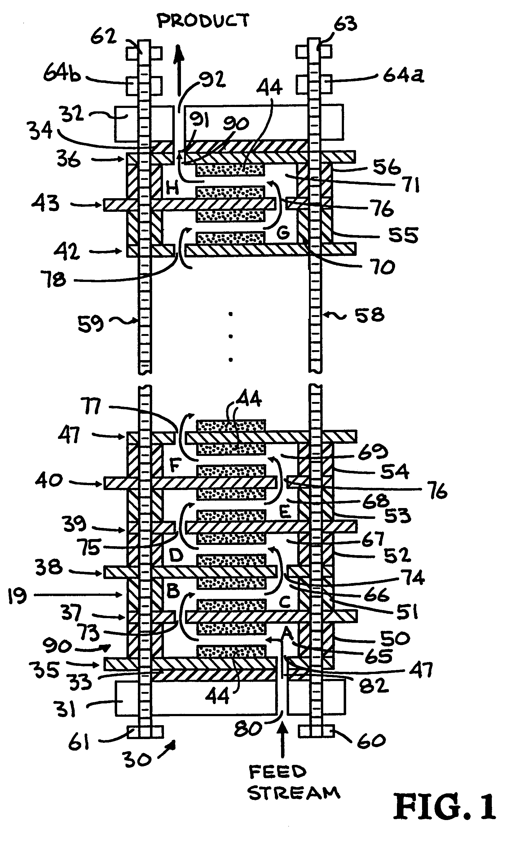 Alternating-polarity operation for complete regeneration of electrochemical deionization system