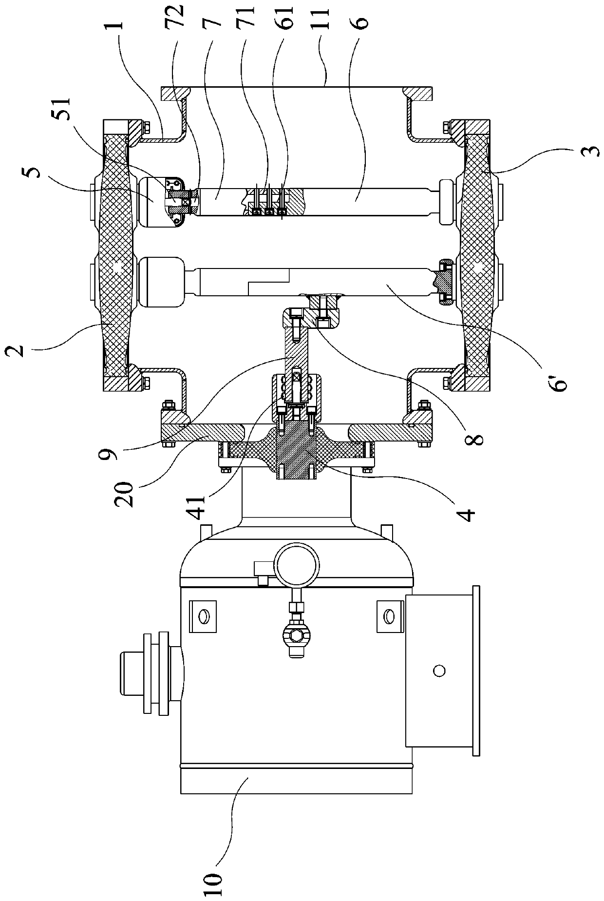 Three-way module