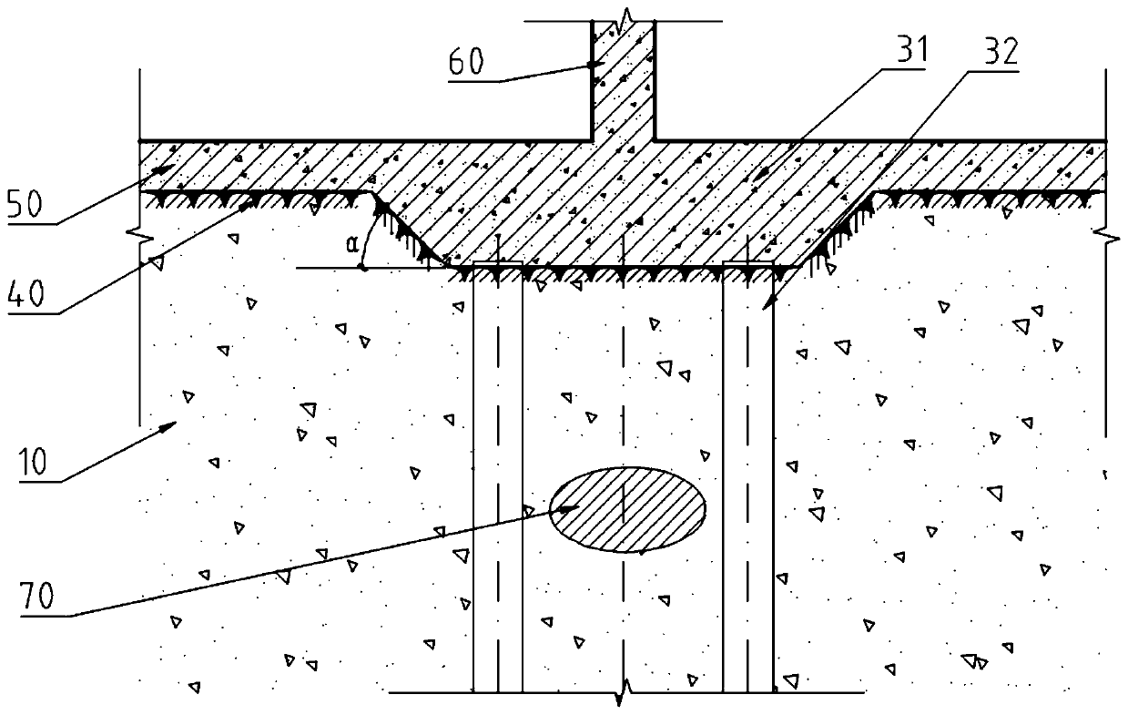 Construction method for pre-stress tubular pile containing deep boulders and pile foundation structure thereof