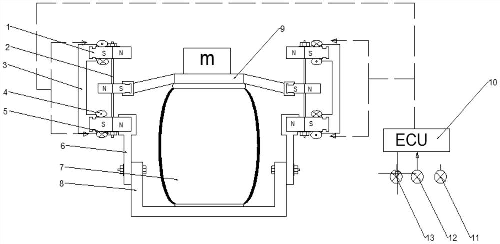 A quasi-zero stiffness vibration isolator and vehicle based on magnetic attraction components