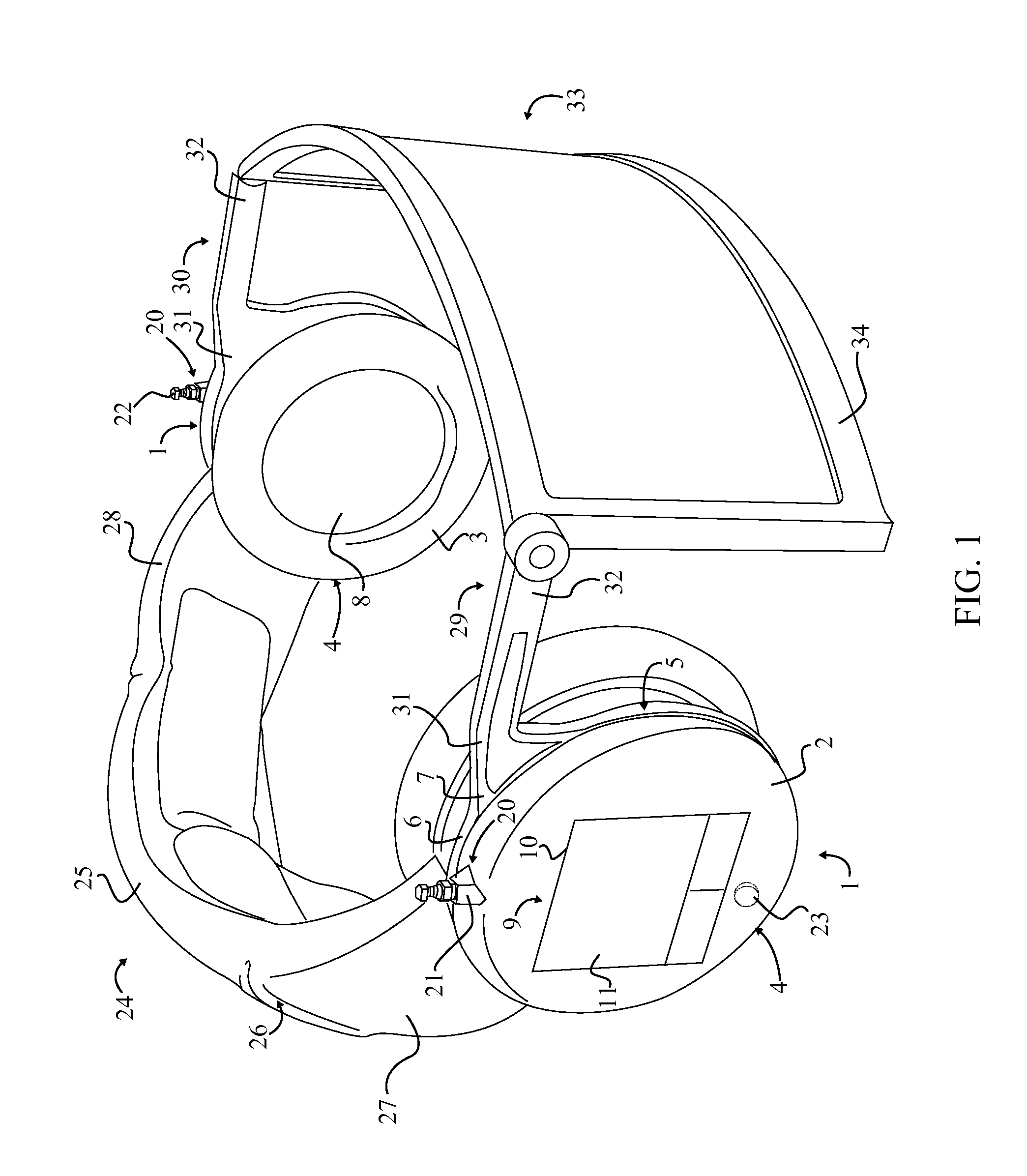 Headset with adjustable display and integrated computing system