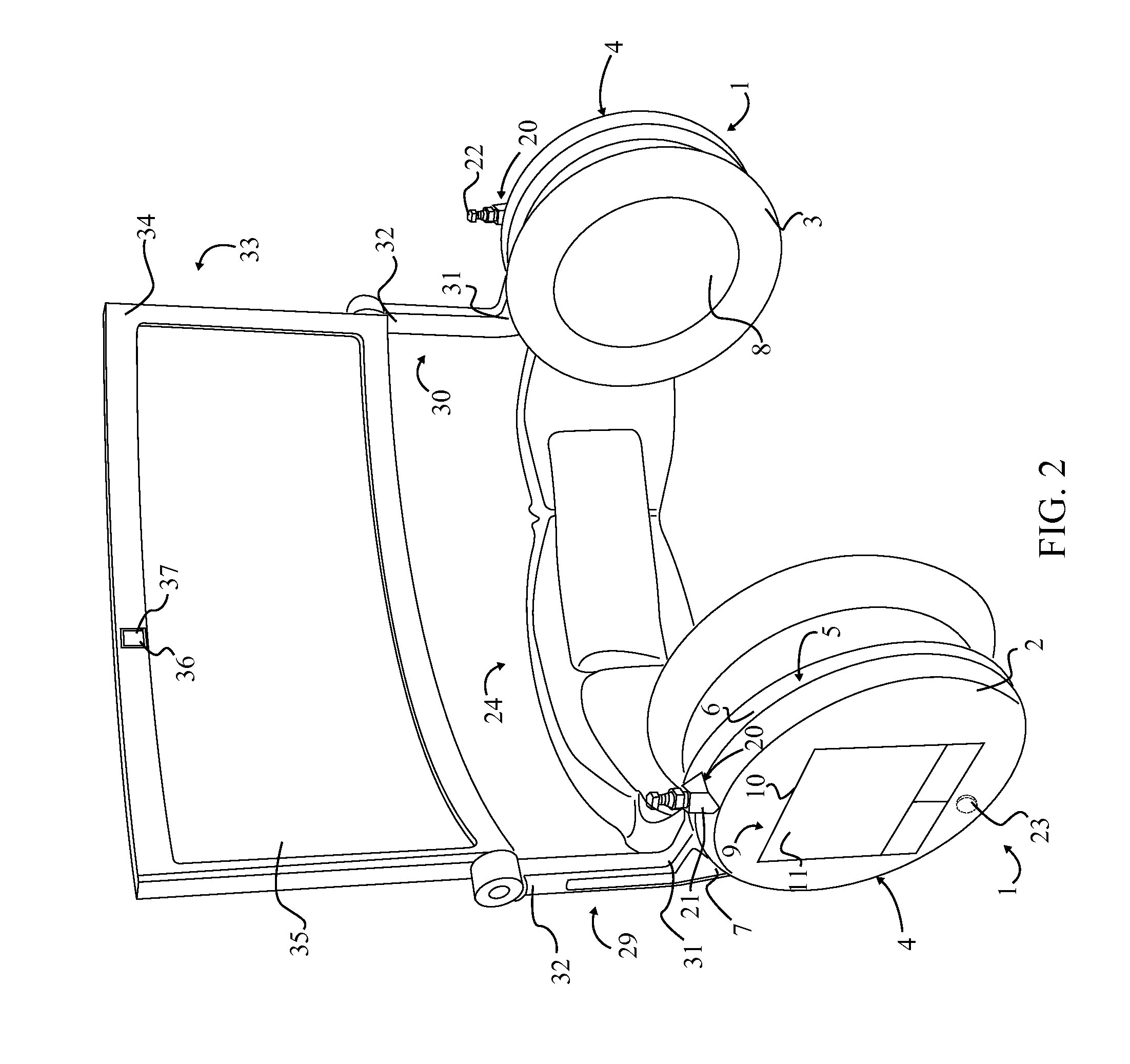 Headset with adjustable display and integrated computing system