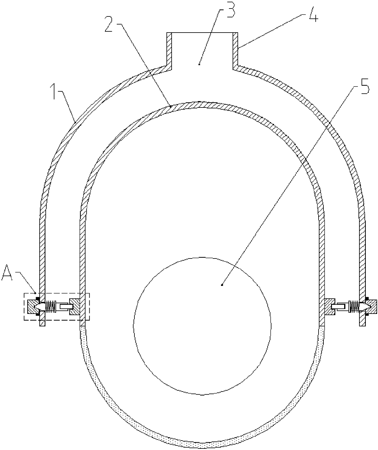 Detachable monitoring dome camera