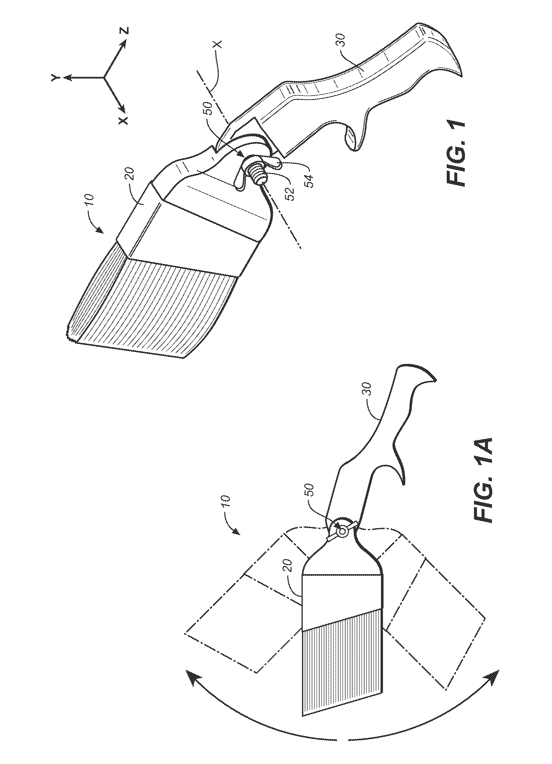 Modular ergonomic swivel head paintbrush system