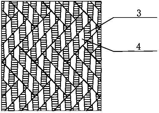 Gradually degradable woven ureter scaffold tube and preparation method thereof