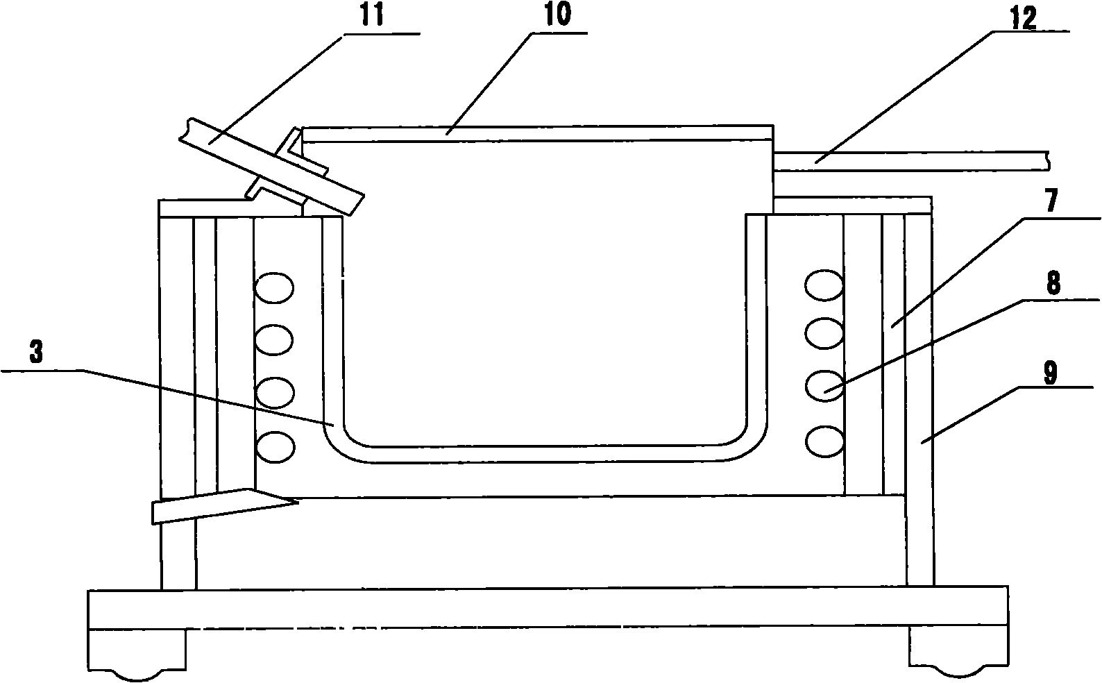 Low-pressure die casting machine for magnesium alloy automobile wheels