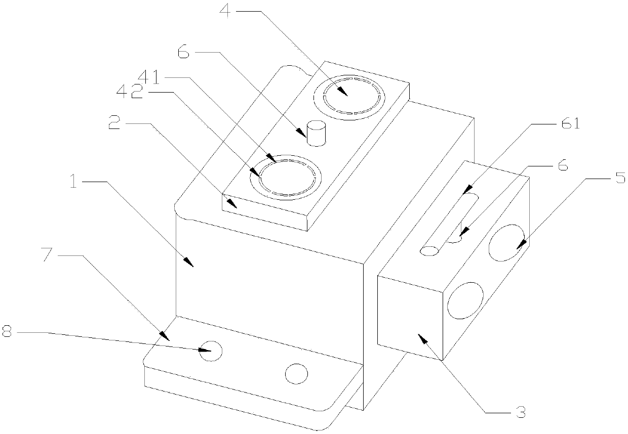 Corner type power supply connector