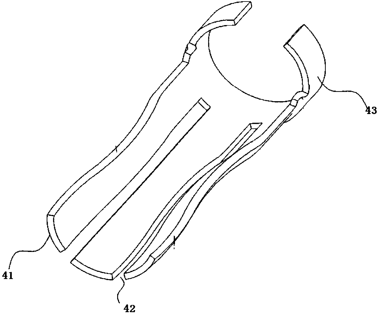 Corner type power supply connector