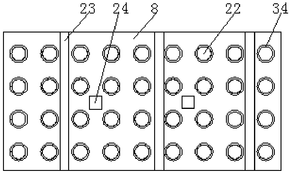 Cooling device for metal product casting