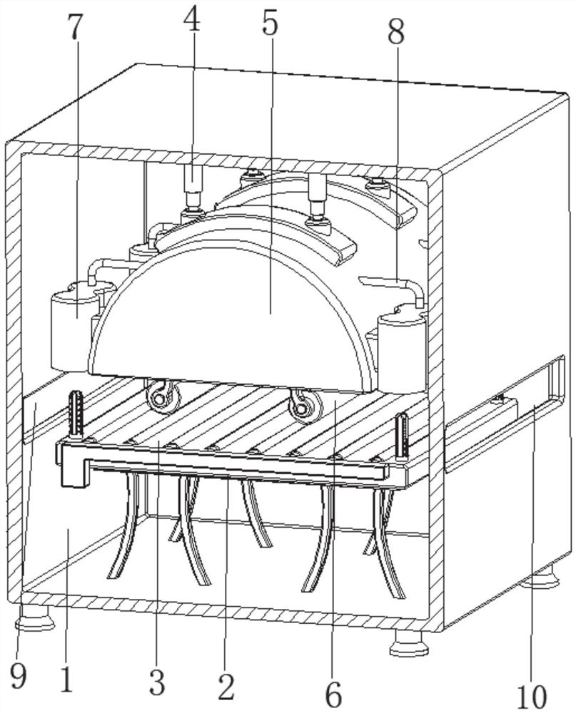 Forming device of aluminum honeycomb composite board