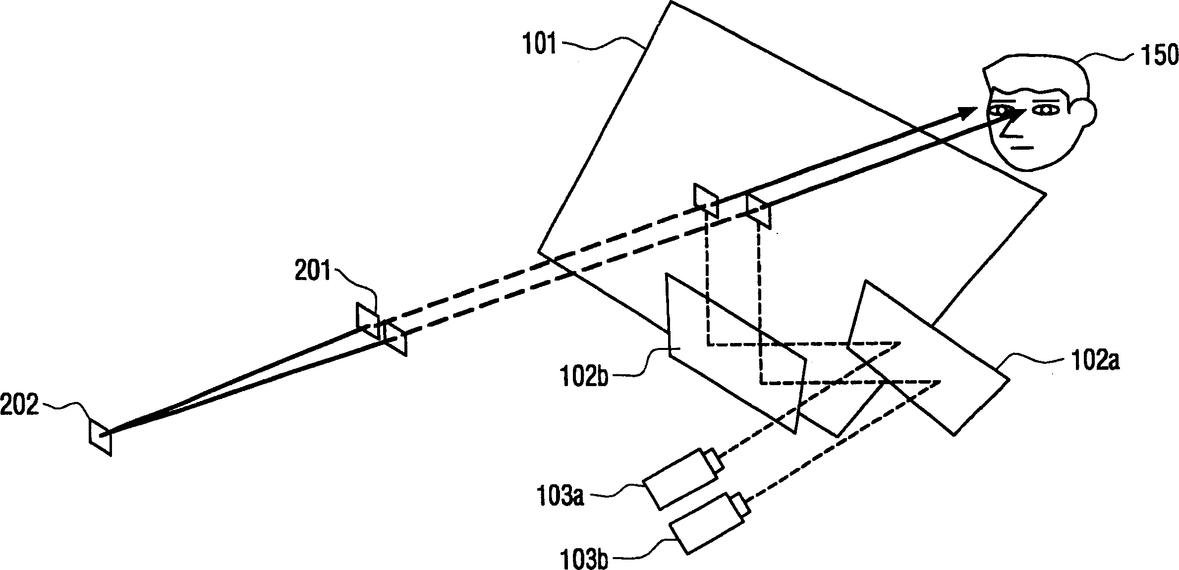 Displaying method and apparatus for changing display position according to external environment