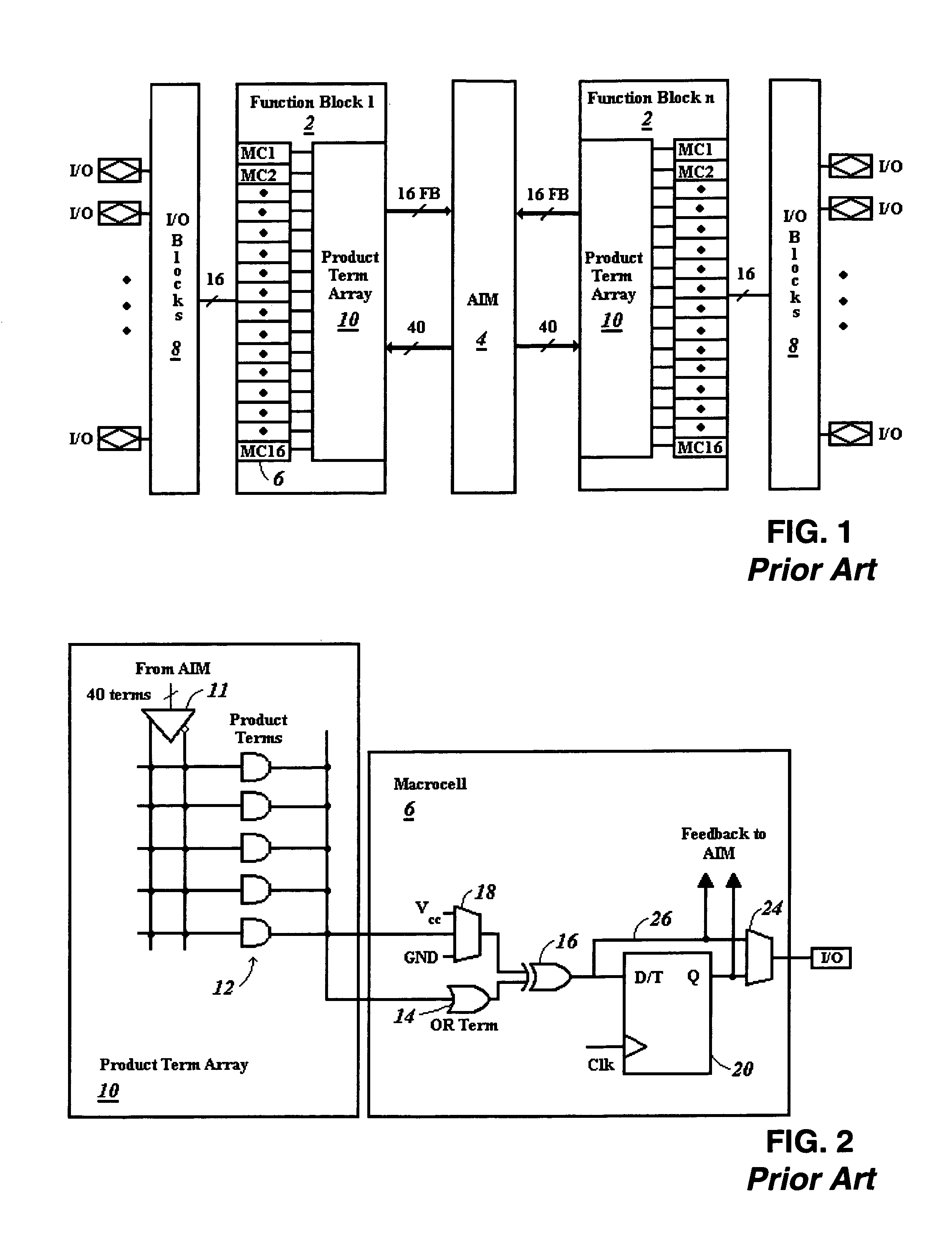 CPLD with fast logic sharing between function blocks