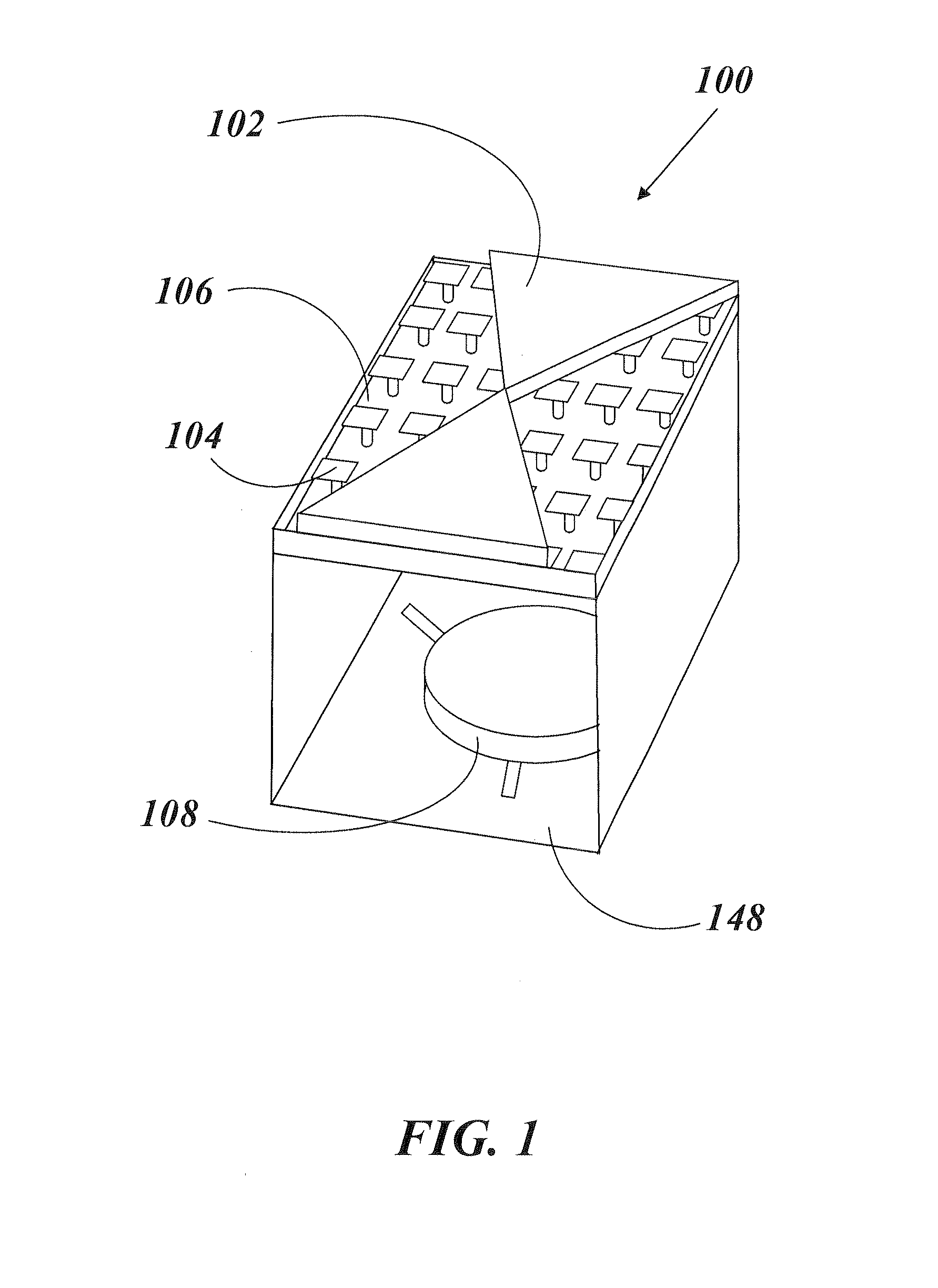 Antenna module having reduced size, high gain, and increased power efficiency