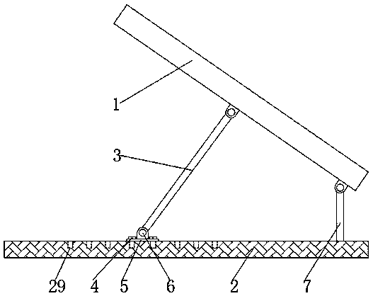 Photovoltaic panel and supporting mechanism for photovoltaic power generation