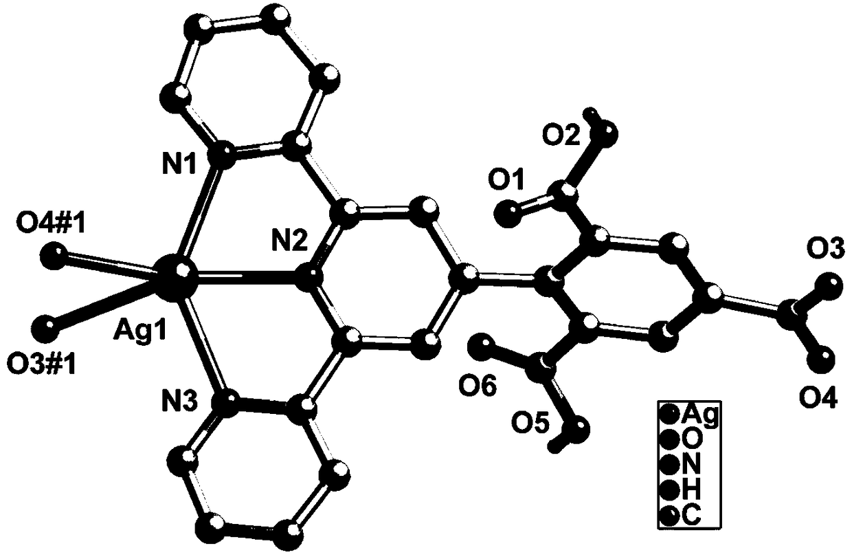 Ag-MOFs metal organic framework material, synthesis method thereof and application thereof in ion identification