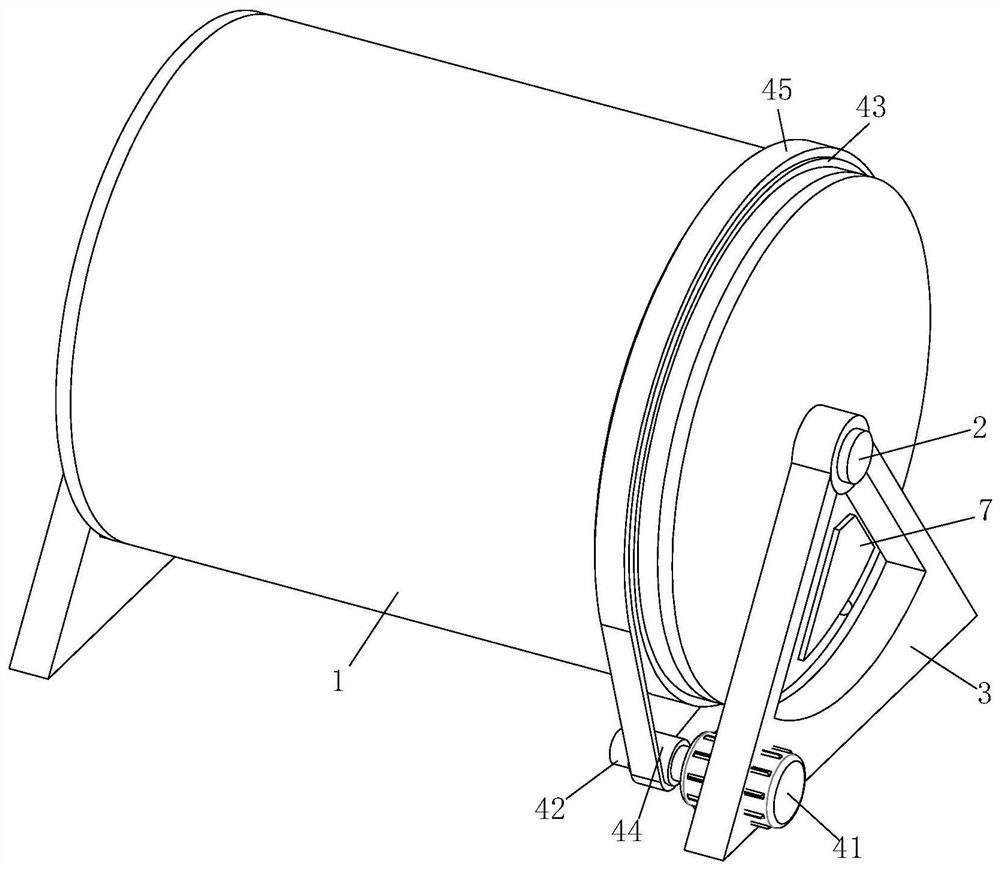 Drum-type sand screening device based on building construction