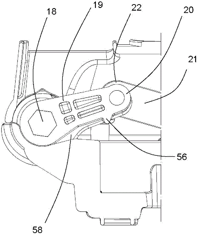 Horizontal unit for making beverages using capsules containing powdered food substances