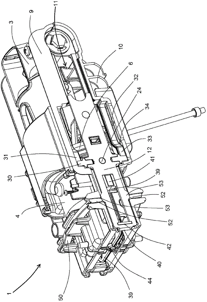 Horizontal unit for making beverages using capsules containing powdered food substances