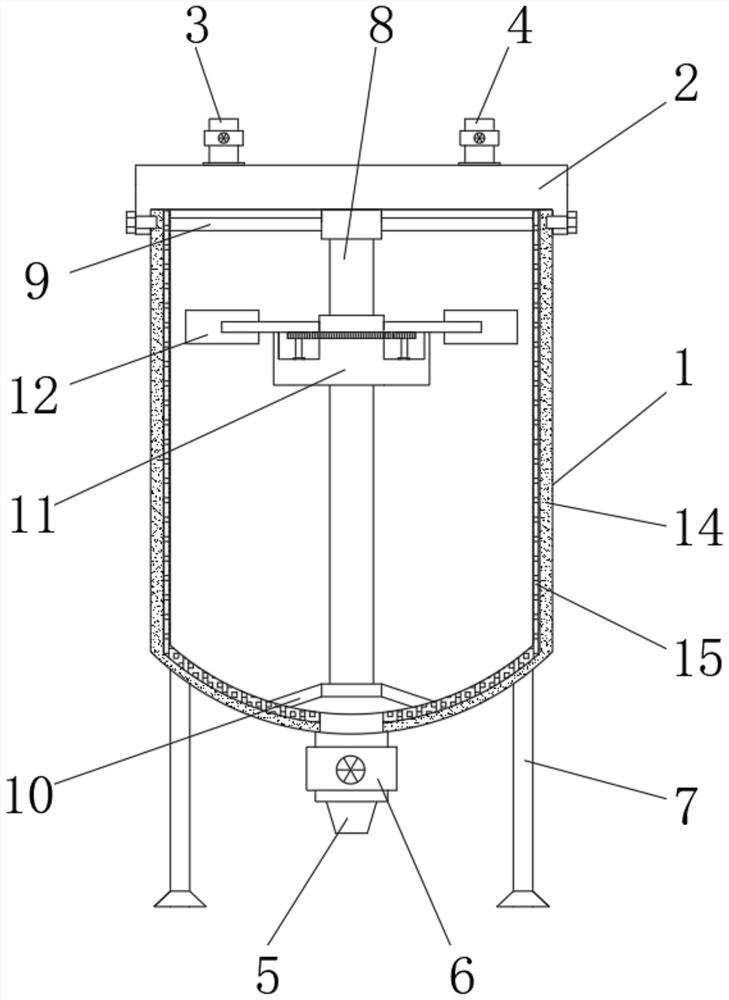 Multi-ingredient stirring and mixing device with silencing and damping functions for bioengineering