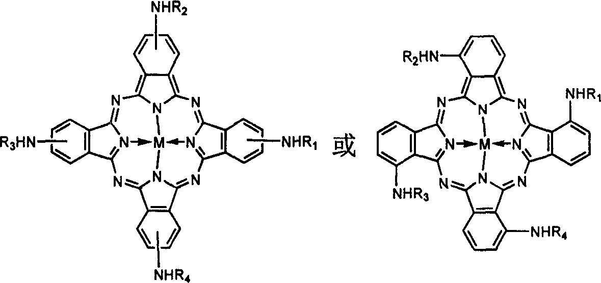 Metal phthalocyanine loaded fiber with catalytic activity and preparing method