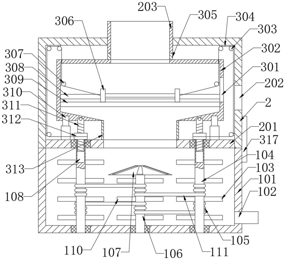 Microbial degradation device for sludge treatment