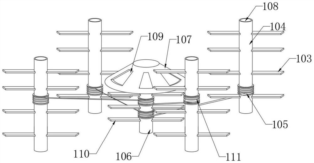 Microbial degradation device for sludge treatment