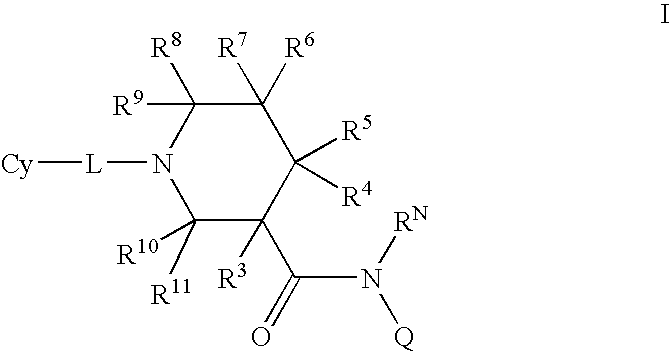 N-substituted piperidines and their use as pharrmaceuticals