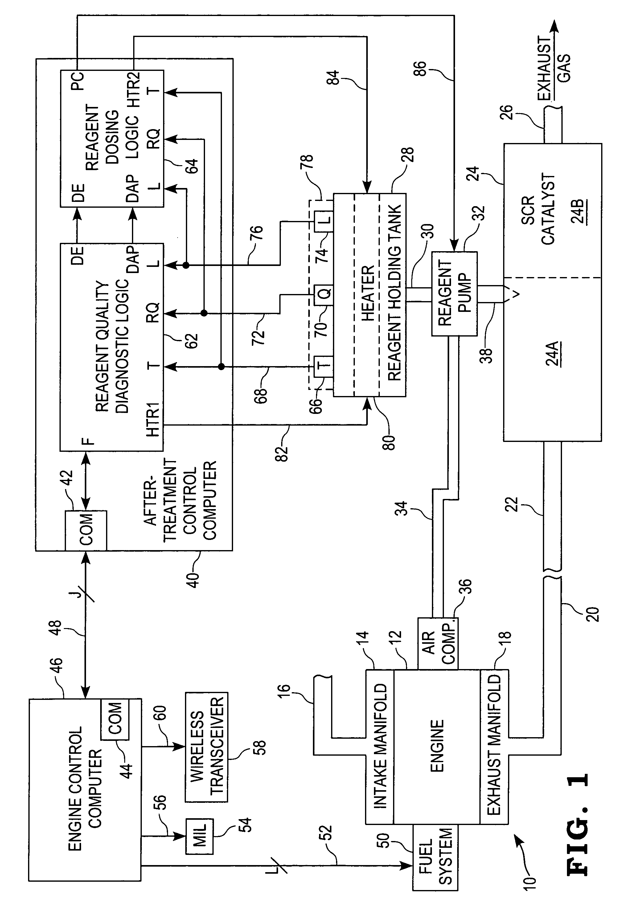 System for diagnosing reagent solution quality